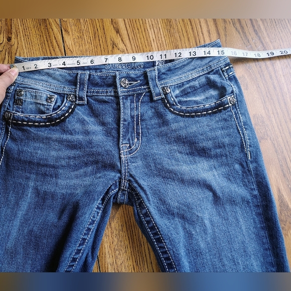 Miss Me women's JE5686FR flare boot low rise Western medium blue sz 29. - Picture 9 of 16